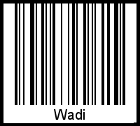 Interpretation von Wadi als Barcode