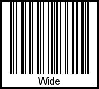 Barcode-Grafik von Wide