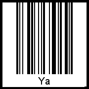 Barcode-Grafik von Ya