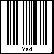 Barcode des Vornamen Yad
