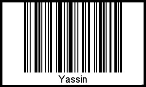 Interpretation von Yassin als Barcode