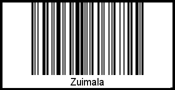 Der Voname Zuimala als Barcode und QR-Code