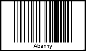 Abanny als Barcode und QR-Code