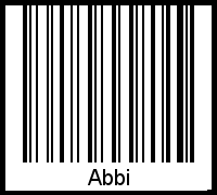 Abbi als Barcode und QR-Code