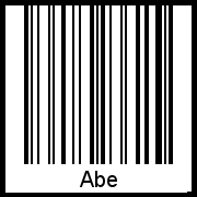 Interpretation von Abe als Barcode