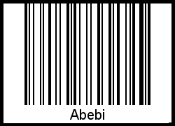 Abebi als Barcode und QR-Code