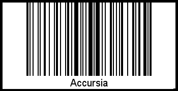 Barcode-Foto von Accursia