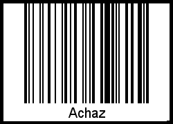 Achaz als Barcode und QR-Code