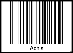 Barcode-Foto von Achis