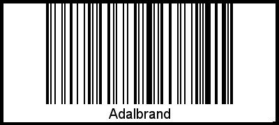 Der Voname Adalbrand als Barcode und QR-Code