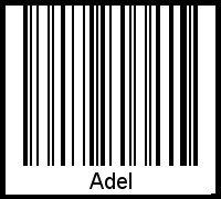 Interpretation von Adel als Barcode