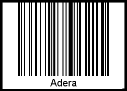 Barcode-Foto von Adera