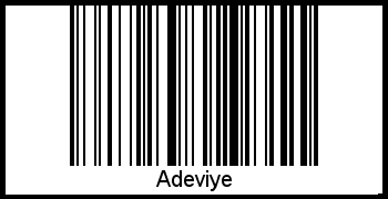 Interpretation von Adeviye als Barcode
