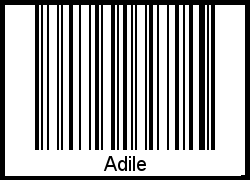 Interpretation von Adile als Barcode