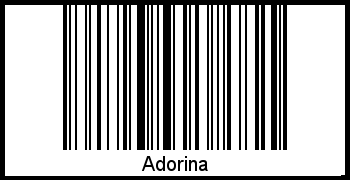 Interpretation von Adorina als Barcode