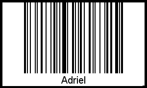 Interpretation von Adriel als Barcode