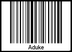 Barcode-Foto von Aduke