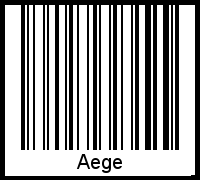 Barcode-Foto von Aege