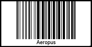 Interpretation von Aeropus als Barcode