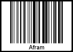 Barcode-Foto von Afram