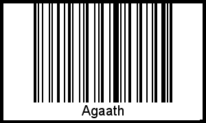 Agaath als Barcode und QR-Code
