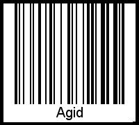 Barcode-Foto von Agid