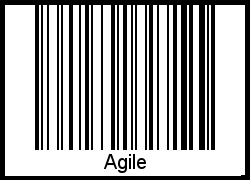 Agile als Barcode und QR-Code