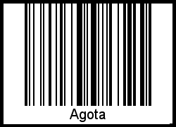 Interpretation von Agota als Barcode