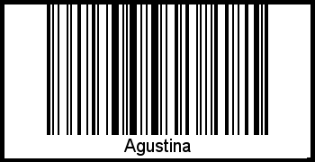 Interpretation von Agustina als Barcode
