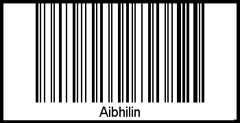 Aibhilin als Barcode und QR-Code