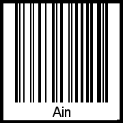 Barcode-Foto von Ain