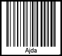 Interpretation von Ajda als Barcode