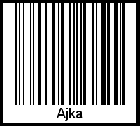 Ajka als Barcode und QR-Code
