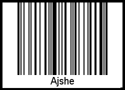 Interpretation von Ajshe als Barcode