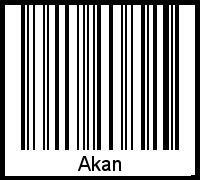 Barcode-Grafik von Akan