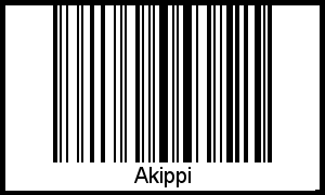 Interpretation von Akippi als Barcode