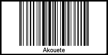 Interpretation von Akouete als Barcode