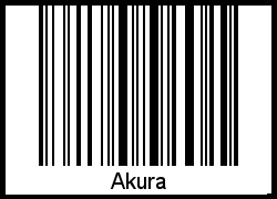 Akura als Barcode und QR-Code