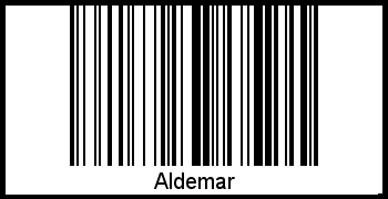 Interpretation von Aldemar als Barcode