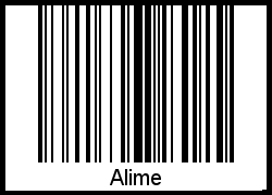 Interpretation von Alime als Barcode