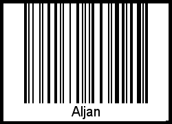 Barcode des Vornamen Aljan