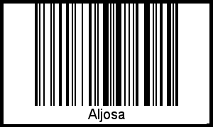 Barcode des Vornamen Aljosa