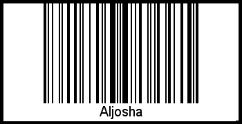 Barcode des Vornamen Aljosha