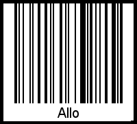 Barcode-Grafik von Allo