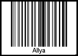 Allya als Barcode und QR-Code