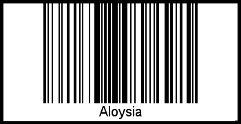 Aloysia als Barcode und QR-Code