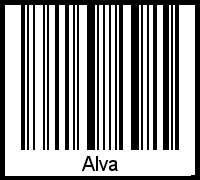 Barcode-Grafik von Alva