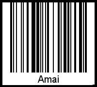 Amai als Barcode und QR-Code