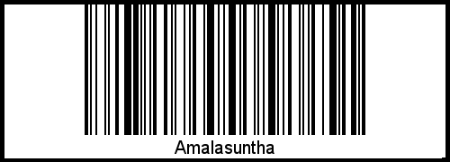 Barcode des Vornamen Amalasuntha