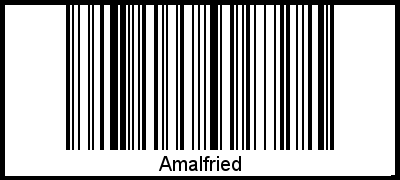 Interpretation von Amalfried als Barcode